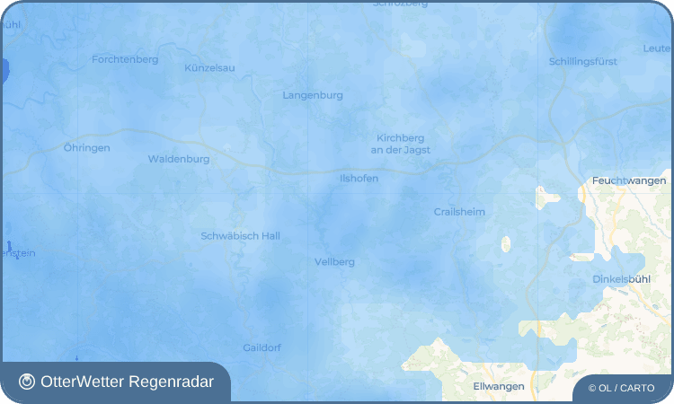 Widget-Vorschau für Unteraspach Wetter-Widget-Vorschau mit Vorhersagedaten für Unteraspach