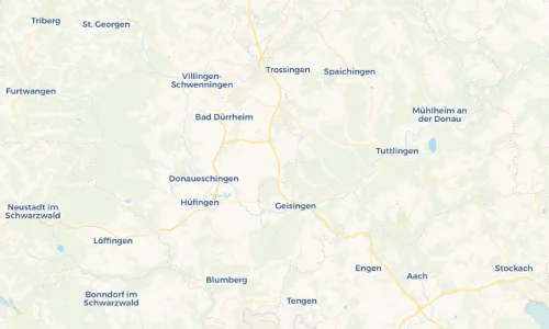 Regenradar Vorschaubild - Aktuelle Niederschläge in Unterbaldingen und Umgebung