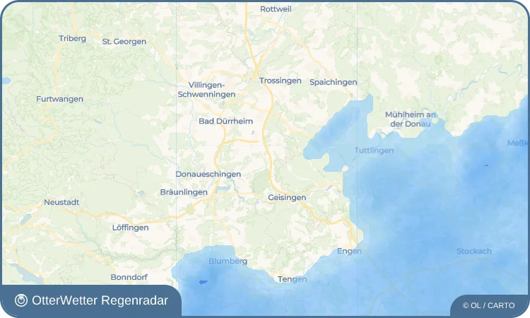 Widget-Vorschau für Unterbaldingen Wetter-Widget-Vorschau mit Vorhersagedaten für Unterbaldingen
