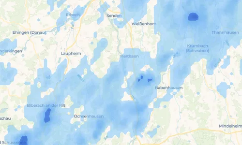 Regenradar Vorschaubild - Aktuelle Niederschläge in Unterbalzheim und Umgebung