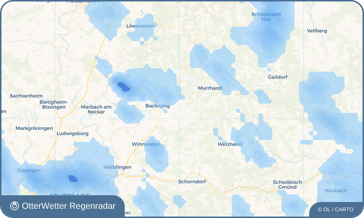 Widget-Vorschau für Unterbrüden Wetter-Widget-Vorschau mit Vorhersagedaten für Unterbrüden