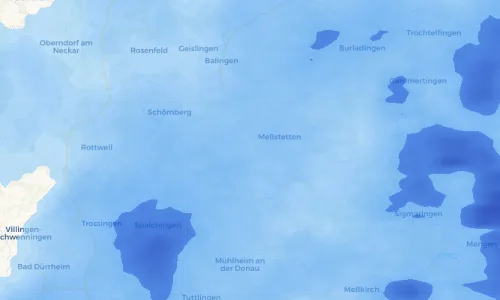 Regenradar Vorschaubild - Aktuelle Niederschläge in Unterdigisheim und Umgebung
