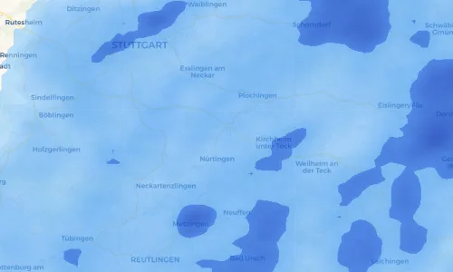 Regenradar Vorschaubild - Aktuelle Niederschläge in Unterensingen und Umgebung