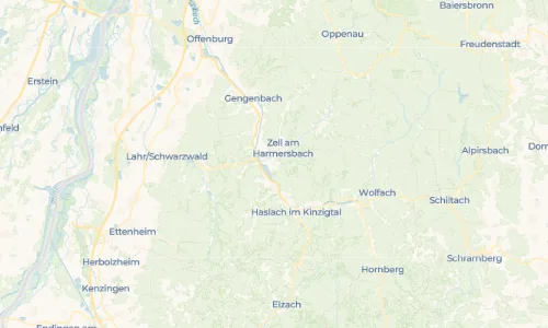 Regenradar Vorschaubild - Aktuelle Niederschläge in Unterentersbach und Umgebung