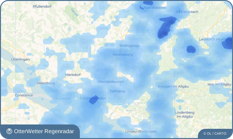 Wetter-Widget-Vorschau mit Vorhersagedaten für Untereschach