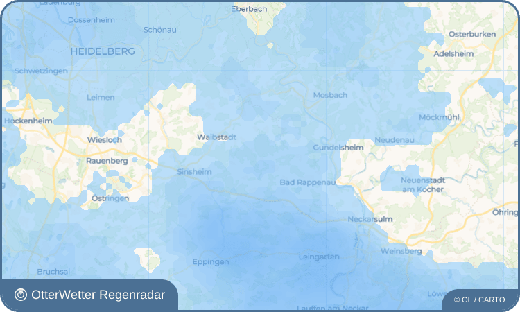 OtterWetter Regenradar-Widget Untergimpern