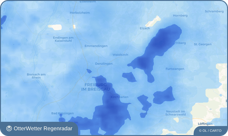 OtterWetter Regenradar-Widget Unterglottertal