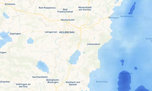 Regenradar Vorschaubild - Aktuelle Niederschläge in Untergruppenbach und Umgebung
