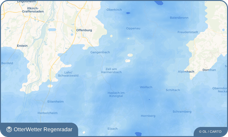 OtterWetter Regenradar-Widget Unterharmersbach