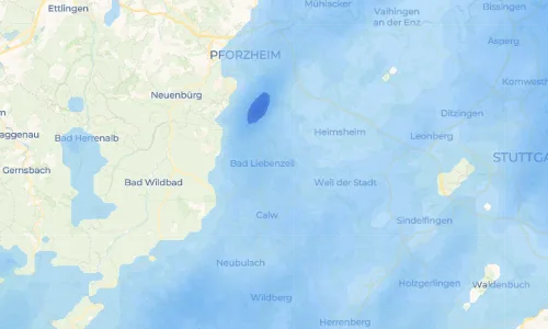 Regenradar Vorschaubild - Aktuelle Niederschläge in Unterhaugstett und Umgebung