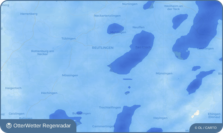 OtterWetter Regenradar-Widget Unterhausen