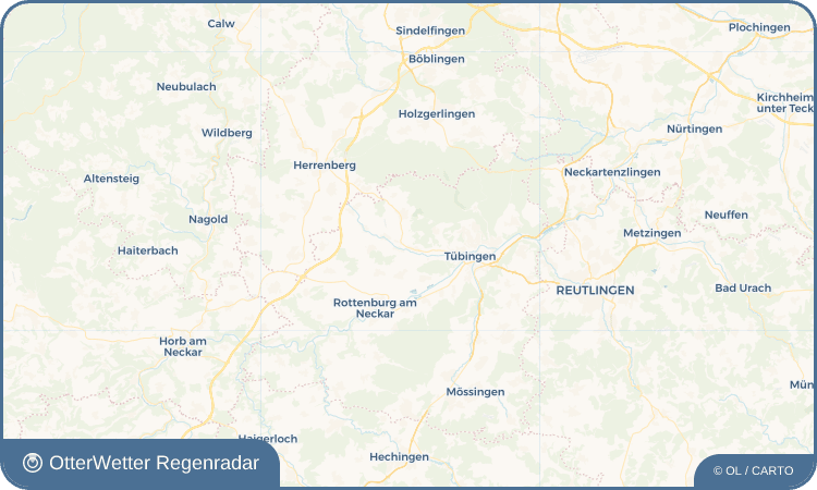 OtterWetter Regenradar-Widget Unterjesingen