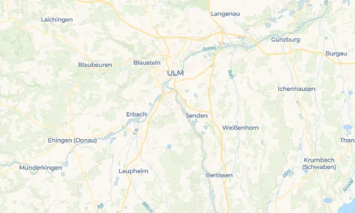 Regenradar Unterkirchberg: aktuelle Niederschläge in Unterkirchberg und Umgebung, Stand 25. Oktober 2026 um 19:15 Uhr