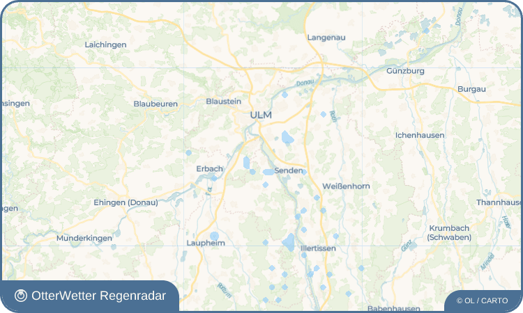 OtterWetter Regenradar-Widget Unterkirchberg