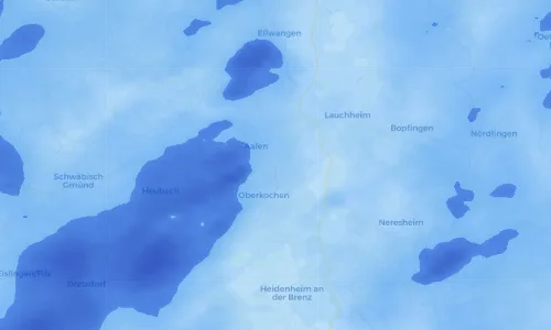 Regenradar Vorschaubild - Aktuelle Niederschläge in Unterkochen und Umgebung