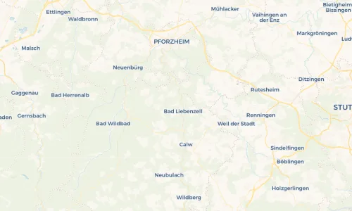 Regenradar Vorschaubild - Aktuelle Niederschläge in Unterlengenhardt und Umgebung