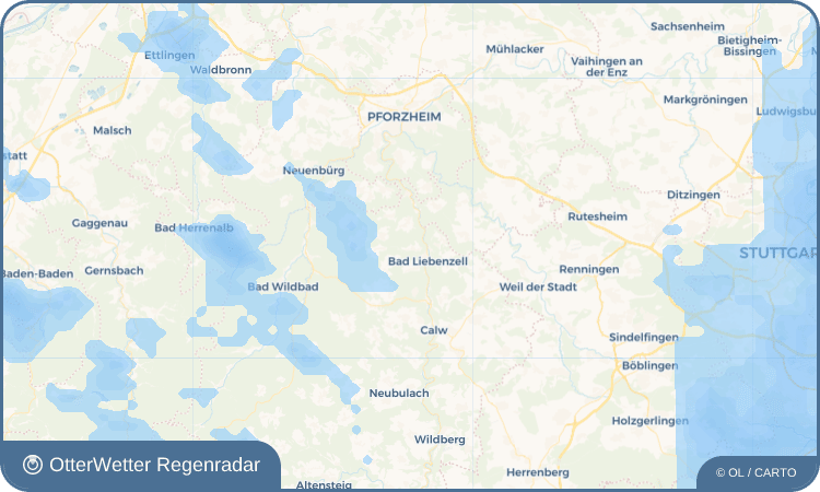 OtterWetter Regenradar-Widget Unterlengenhardt
