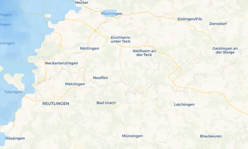 Regenradar Vorschaubild - Aktuelle Niederschläge in Unterlenningen und Umgebung