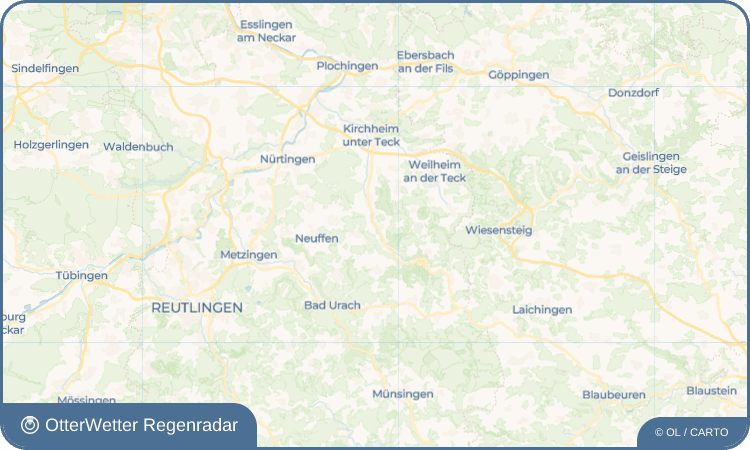 OtterWetter Regenradar-Widget Unterlenningen