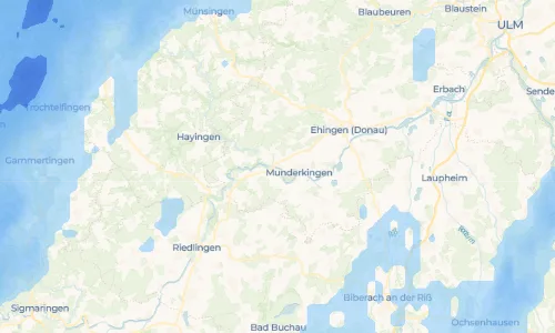 Regenradar Vorschaubild - Aktuelle Niederschläge in Untermarchtal und Umgebung