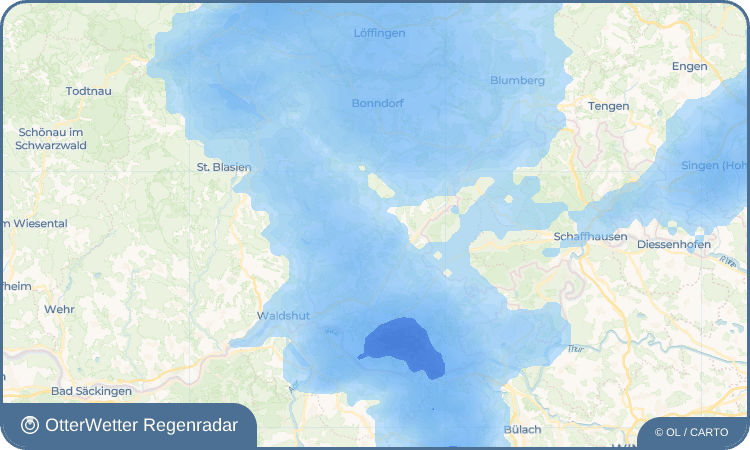 OtterWetter Regenradar-Widget Untermettingen