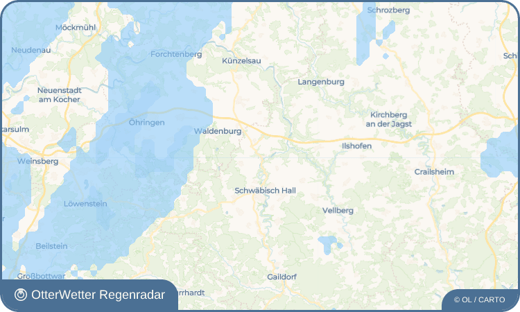 Wetter-Widget-Vorschau mit Vorhersagedaten für Untermünkheim