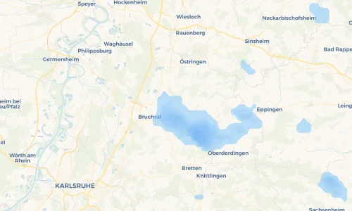 Regenradar Vorschaubild - Aktuelle Niederschläge in Unteröwisheim und Umgebung
