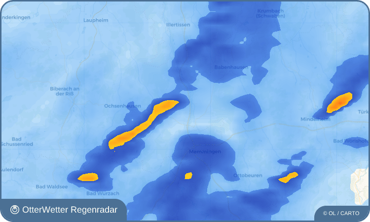 OtterWetter Regenradar-Widget Unteropfingen