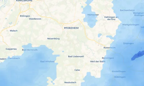 Regenradar Vorschaubild - Aktuelle Niederschläge in Unterreichenbach und Umgebung