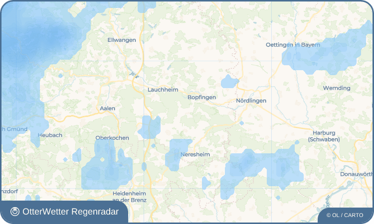 Widget-Vorschau für Unterriffingen Wetter-Widget-Vorschau mit Vorhersagedaten für Unterriffingen