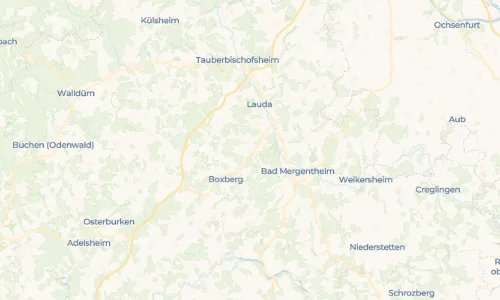 Regenradar Vorschaubild - Aktuelle Niederschläge in Unterschüpf und Umgebung