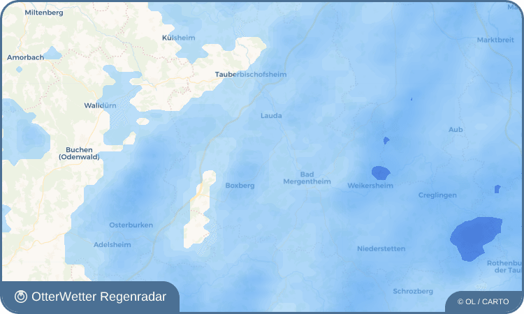 OtterWetter Regenradar-Widget Unterschüpf