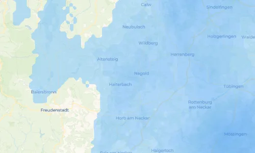 Regenradar Vorschaubild - Aktuelle Niederschläge in Unterschwandorf und Umgebung