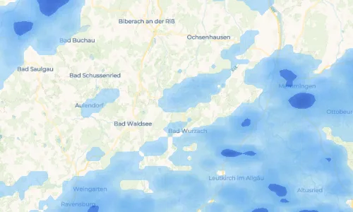 Regenradar Vorschaubild - Aktuelle Niederschläge in Unterschwarzach und Umgebung