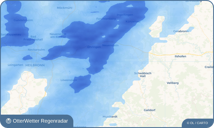 OtterWetter Regenradar-Widget Untersteinbach