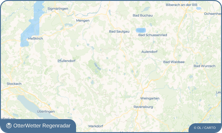 OtterWetter Regenradar-Widget Unterwaldhausen