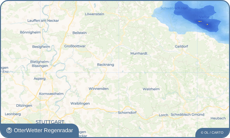 OtterWetter Regenradar-Widget Unterweissach