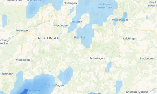 Regenradar Vorschaubild - Aktuelle Niederschläge in Upfingen und Umgebung