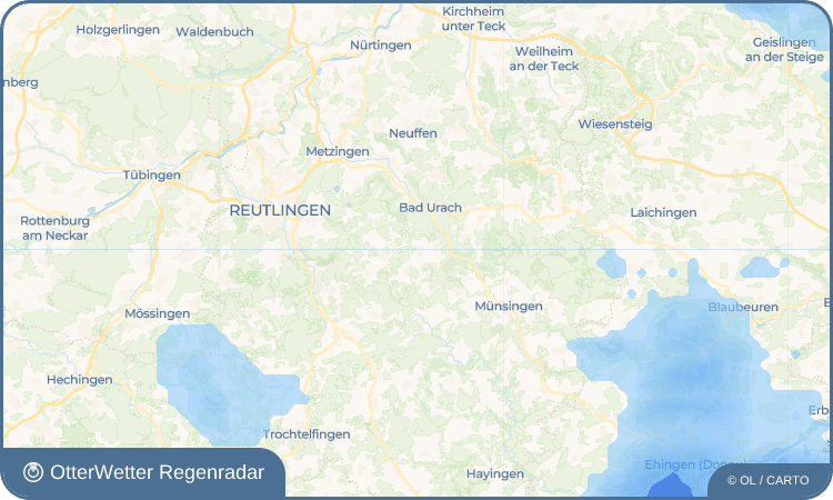 OtterWetter Regenradar-Widget Upfingen
