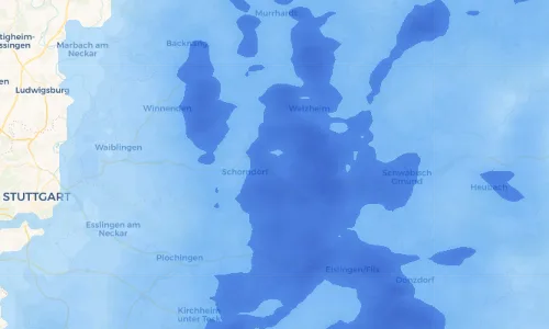 Regenradar Vorschaubild - Aktuelle Niederschläge in Urbach und Umgebung
