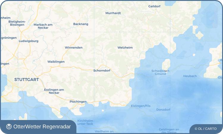 OtterWetter Regenradar-Widget Urbach