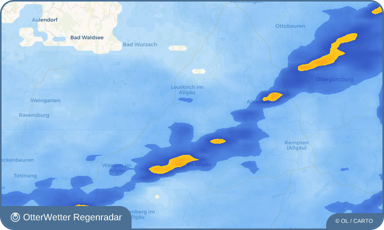 OtterWetter Regenradar-Widget Urlau
