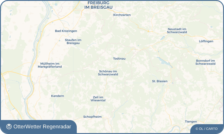 OtterWetter Regenradar-Widget Utzenfeld