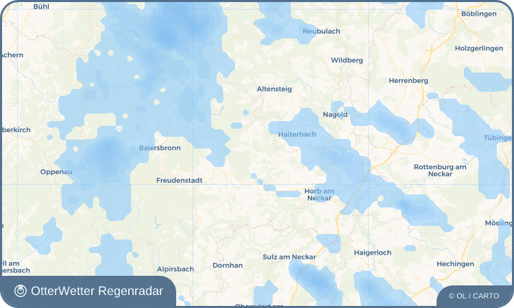 OtterWetter Regenradar-Widget Vesperweiler