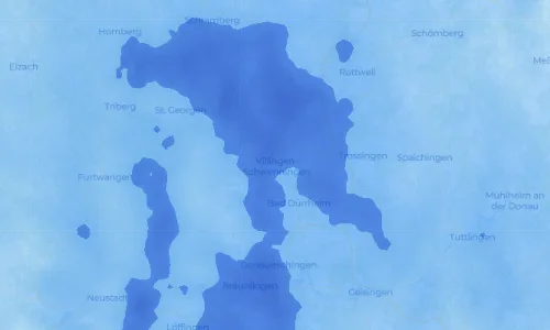 Regenradar Vorschaubild - Aktuelle Niederschläge in Villingen-Schwenningen und Umgebung