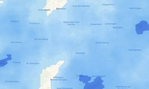 Regenradar Vorschaubild - Aktuelle Niederschläge in Villingendorf und Umgebung