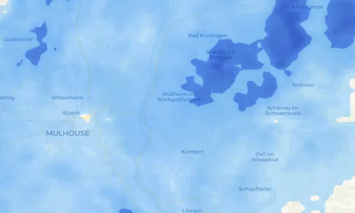 Regenradar Vorschaubild - Aktuelle Niederschläge in Vögisheim und Umgebung