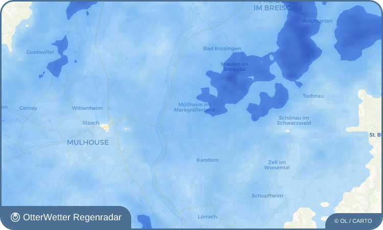 OtterWetter Regenradar-Widget Vögisheim