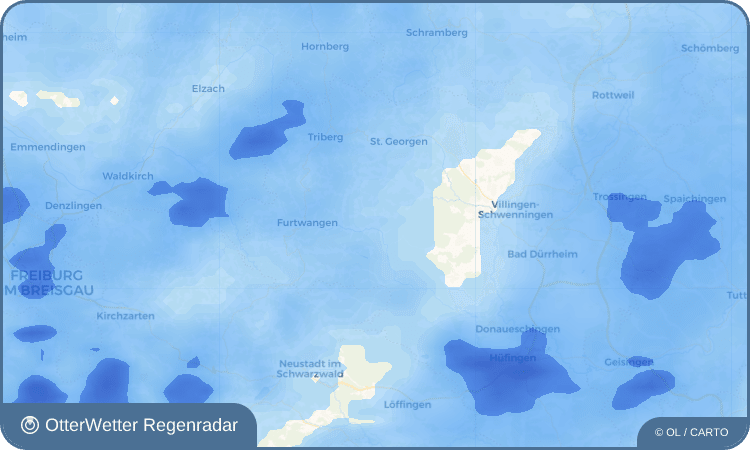 OtterWetter Regenradar-Widget Vöhrenbach