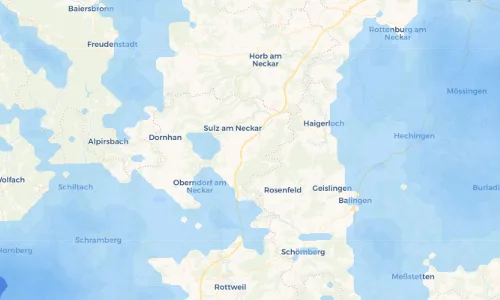 Regenradar Vorschaubild - Aktuelle Niederschläge in Vöhringen und Umgebung